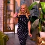 Sarah Michelle Gellar black polka dot dress on The View