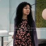Portia’s floral maternity tunic top on General Hospital