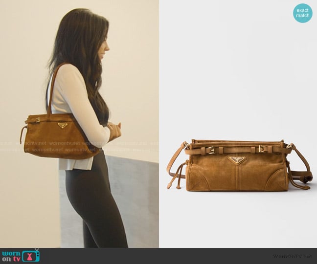 Layla’s brown leather bag on SLOMW