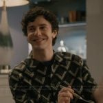 Teddy’s geometric print shirt on Elsbeth