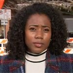 Priscilla Thompson’s plaid blazer on NBC News Daily