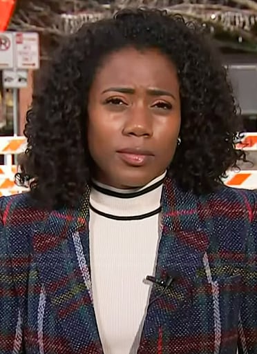 Priscilla Thompson's plaid blazer on NBC News Daily
