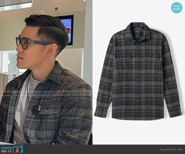 Proper Cloth The Japanese Low Twist Shirt worn by Brian Cheung on Today