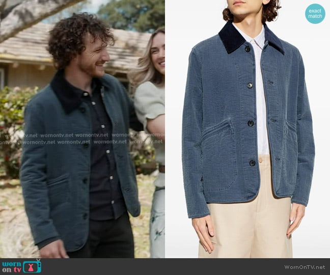 PS Paul Smith Washed Cotton Jacket in Indigo worn by Flynn (Jake Short) on 9-1-1