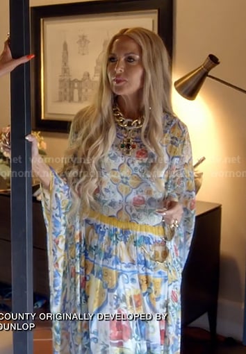 Rachel’s printed Kaftan on The Real Housewives of Beverly Hills