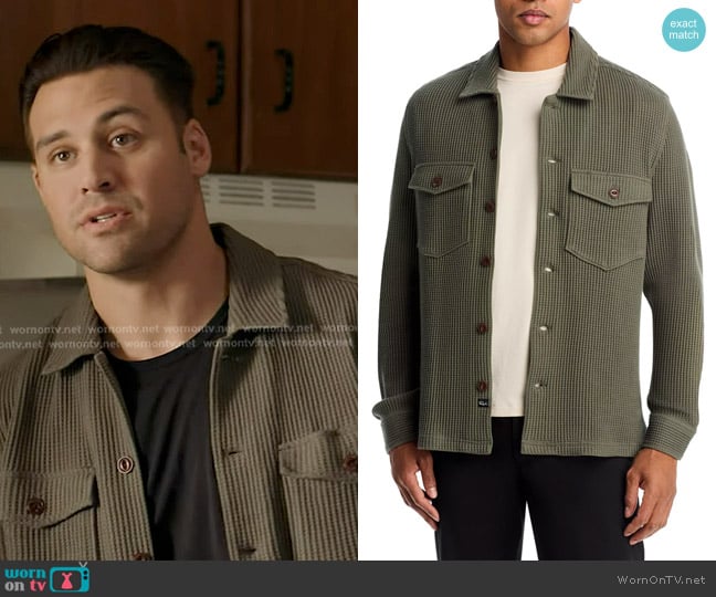 Rails Wells Knit Shirt in Frest worn by Eddie Diaz (Ryan Guzman) on 9-1-1