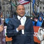 Craing’s navy rain coat jacket on Today