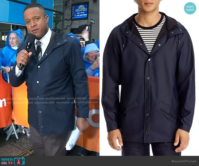 Rains Snap Front Jacket worn by Craig Melvin on Today