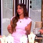 Rajia Abdelaziz’s pink mini dress on The View