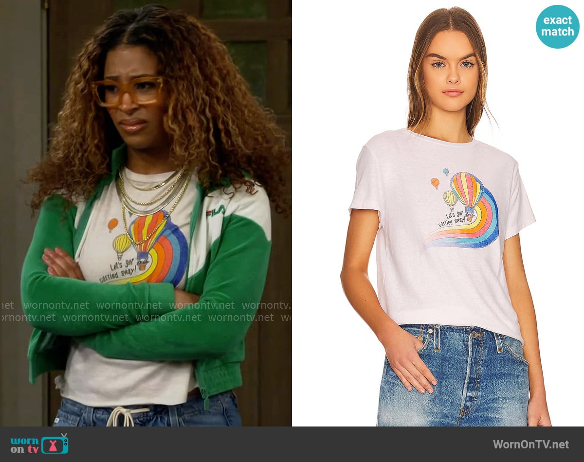 Re/Done Carried Away Classic Tee worn by Courtney (Skye Townsend) on The Neighborhood