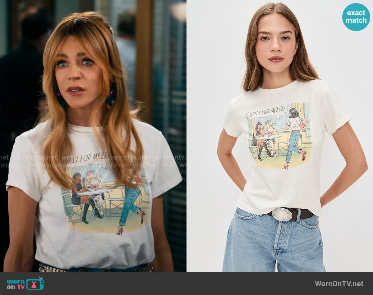 Re/Done Classic Tee Drinks worn by Morgan Gillory (Kaitlin Olson) on High Potential