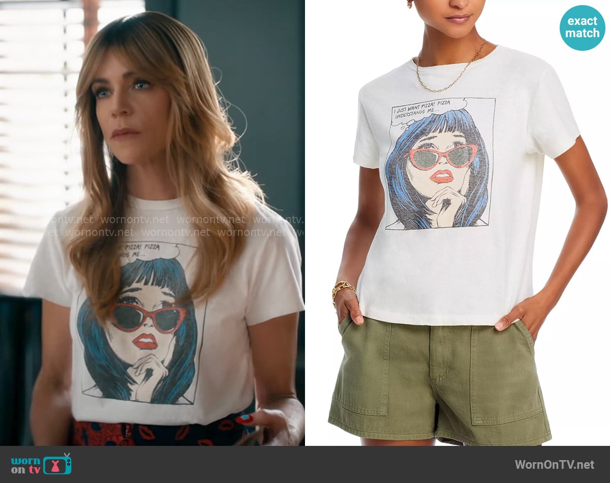 Re/Done Pizza Classic Tee worn by Morgan Gillory (Kaitlin Olson) on High Potential