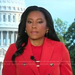 Rachel’s orange double breasted blazer on Good Morning America