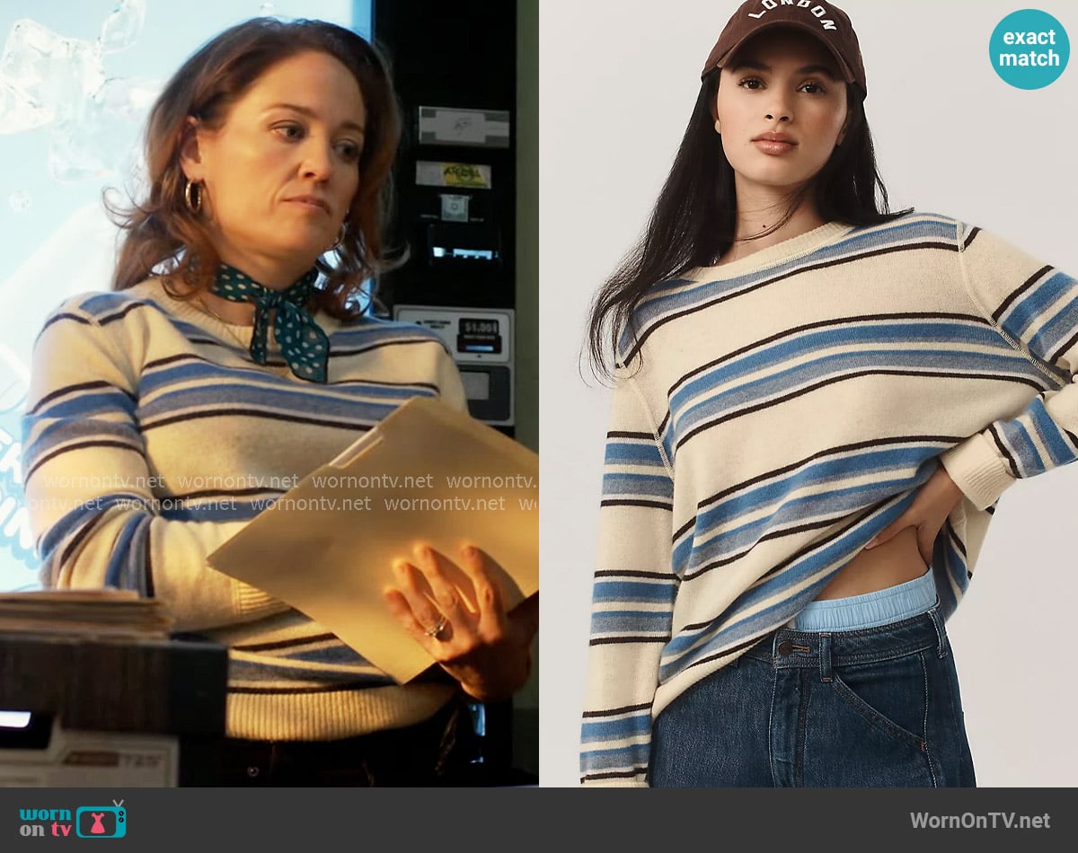 Reformation Cashmere Boyfriend Sweater worn by Angie Polaski (Erika Christensen) on Will Trent