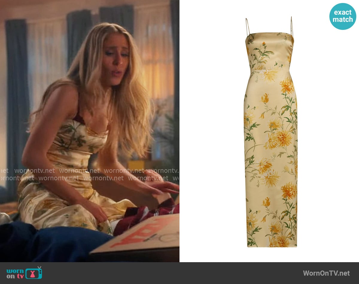 Reformation Frankie Dress in Honey Glow worn by Lily (Lisa Gilroy) on Scrubs