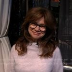 Valerie Bertinelli’s heather grey elbow sleeve sweater on Today