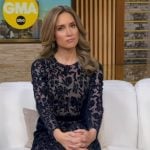 Rhiannon’s black lace dress on Good Morning America