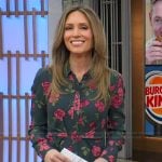 Rhiannon's green floral print shirtdress on Good Morning America