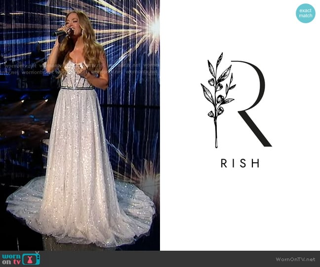 Rish Bridal dress worn by Carrie Underwood on American Idol