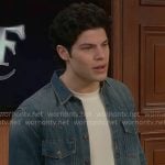 RJ’s denim shirt on The Bold and the Beautiful