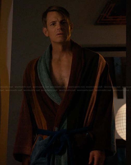 Robert's stripe robe on Imperfect Women