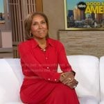 Robin’s red shirtdress on Good Morning America
