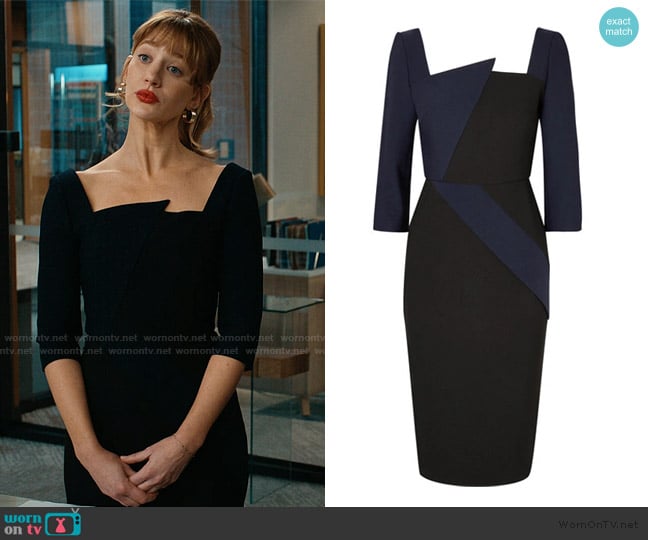 Roland Mouret Hughes Dress worn by Shae Banfield (Yael Grobglas) on Matlock