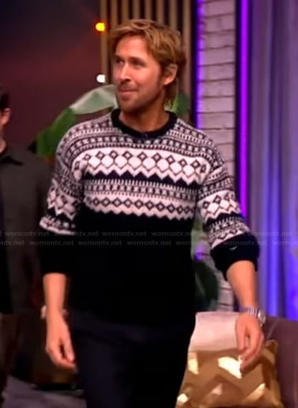 Ryan Gosling fairisle sweater on The View