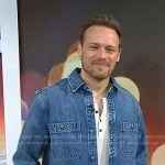 Sam Heughan’s denim shirt on Today