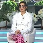Savannah’s white slingback pumps on Today