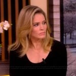 Sara’s beige pleated skirt on The View