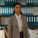 Sarah’s herringbone blazer on Matlock