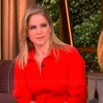 Sara’s red shirtdress on The View