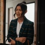 Sarah’s green check print blazer on Matlock