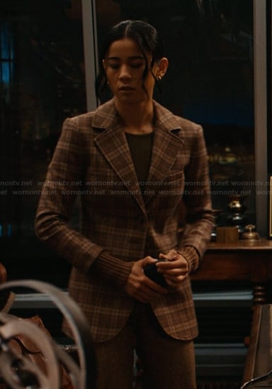 Sarah’s plaid blazer on Matlock