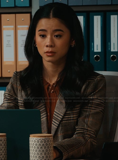 Sarah's plaid blazer on Matlock