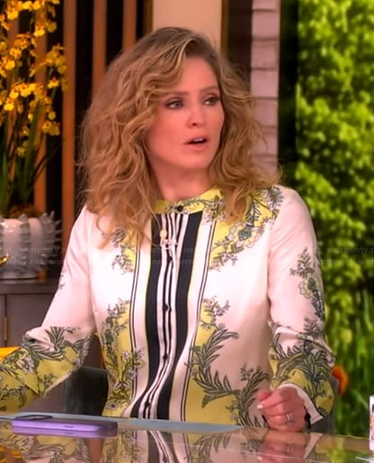 Sara’s floral print mini dress on The View