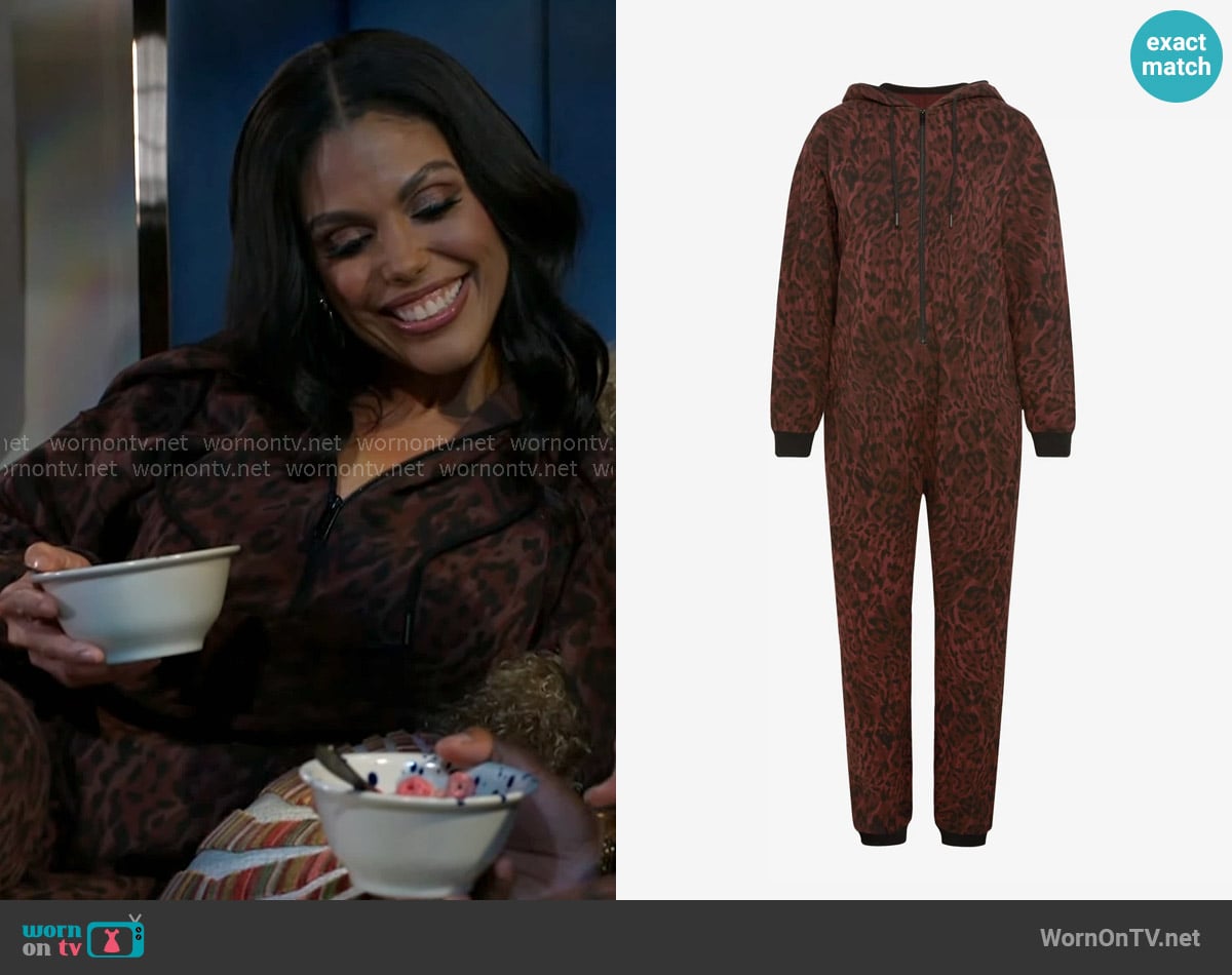 Savage x Fenty Forever Savage Hooded Onesie worn by Dani Dupree (Karla Mosley) on Beyond the Gates