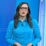 Savannah’s blue button down shirt on Today