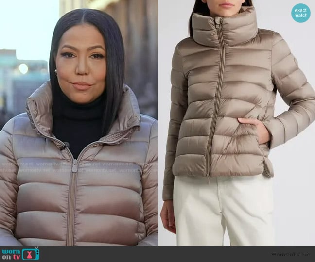 Save the Duck Elsie Water & Wind Repellent Puffer Jacket worn by Stephanie Ramos on Good Morning America