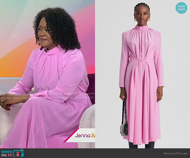 Scanlan Theodore Silk Cocktail Dress worn by Ericka Souter on Today