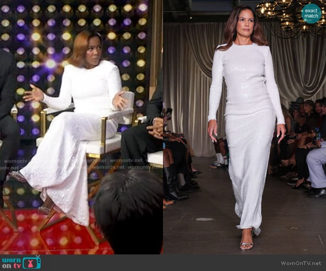 Sergio Hudson Spring 2025 Collection worn by Tiffany Reid on Good Morning America