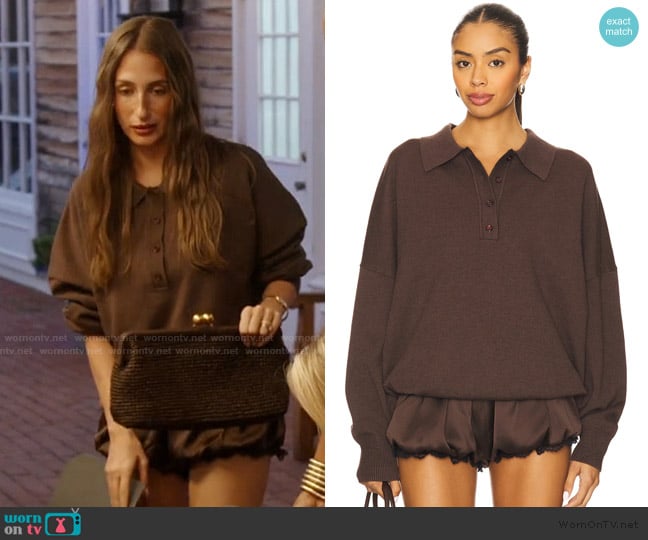 Seroya Vespen Sweater worn by Amanda Batula on Summer House