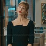 Shae’s colorblock asymmetric dress on Matlock