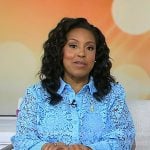 Sheinelle’s blue lace blouse on Today