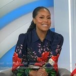 Sheinelle’s floral and animal print shirtdress on Today