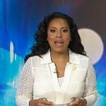 Sheinelle’s white pointelle midi dress on Today