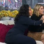 Sheinelle’s black pvc patent pumps on Today