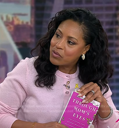 Sheinelle’s pink cardigan and wide-leg pants on Today