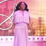 Sherri’s pink drape top on Sherri